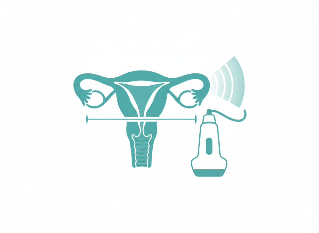 Espessura endometrial normal no ultrassom: como medir, valores por fase e cortes de 4 a 11 mm